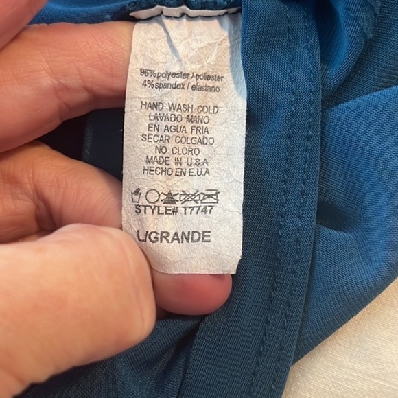 ⭐️Pronto USA, Gorgeous Ruched Vibrant BodyCon,Form Flattering, Metal Back, L - Picture 9 of 14